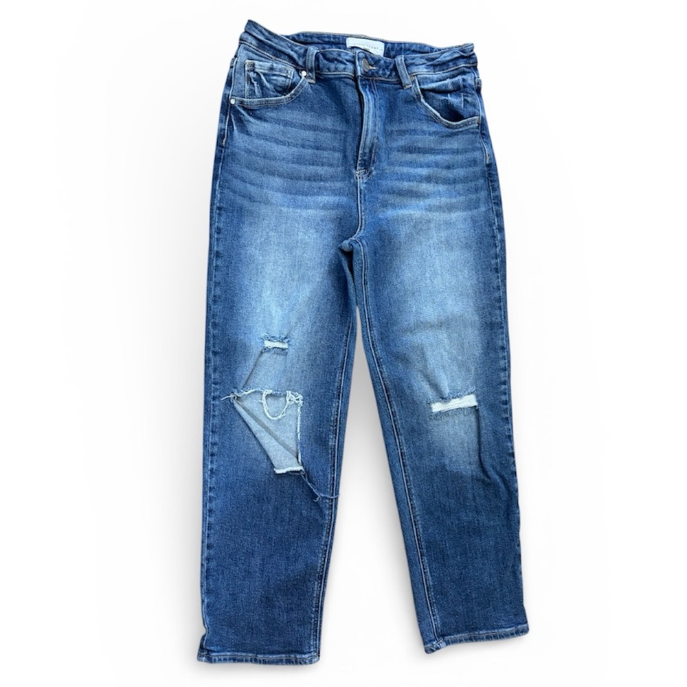 Risen jeans boutique brand crop high rise women’s size 13/31